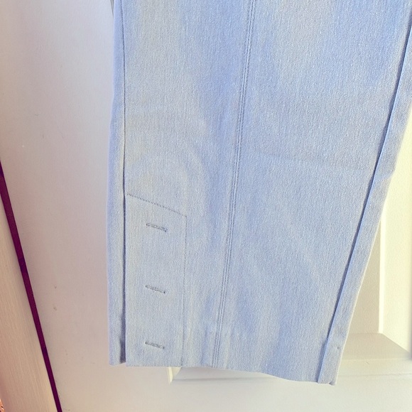 ECRU Women’s Cropped Cotton Blend Pants Light Gray Size 8 - Picture 10 of 14